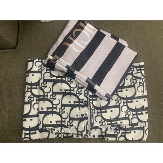 BỘ COTTON POLY DIOR KẺ