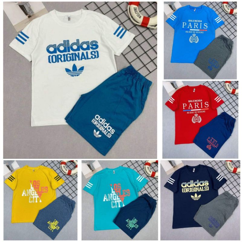 Bộ cộc tay cotton bé trai size đại cồ-