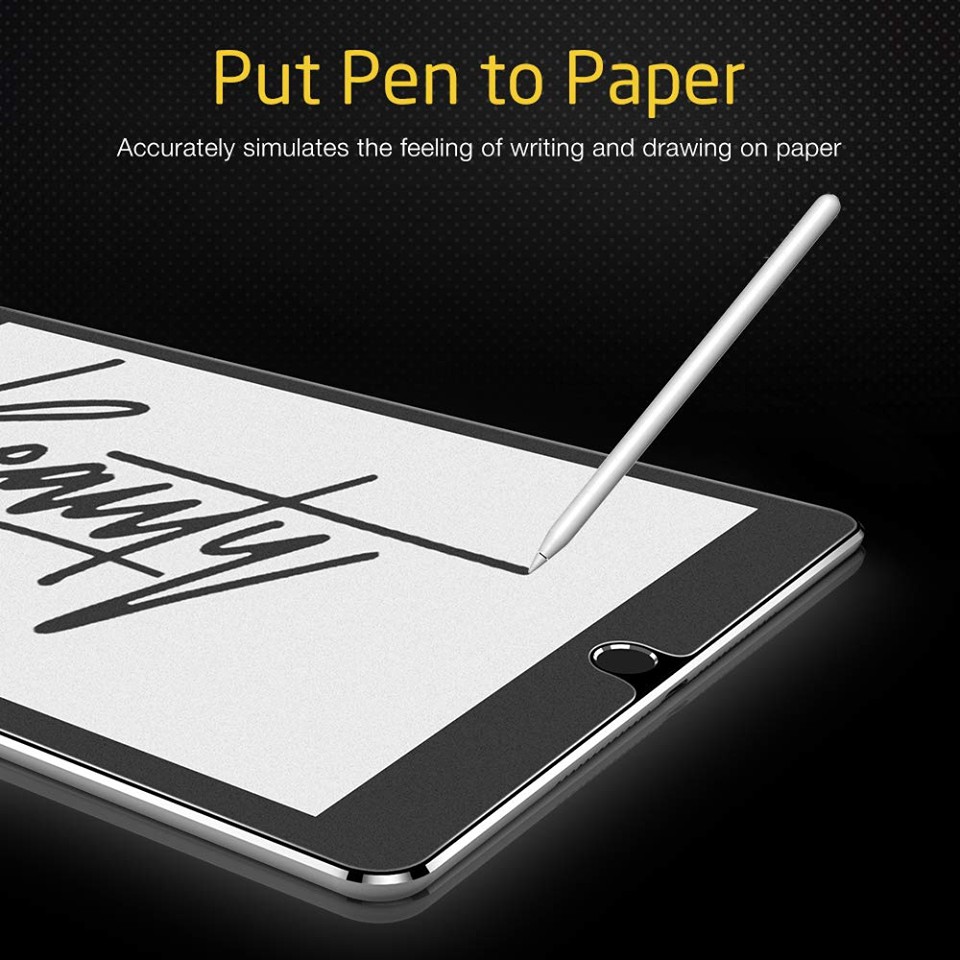 Dán Màn Hình iPad Paperlike Nhật Chống Vân Tay, Chói, Xước Cho Cảm Giác Viết Vẽ Như Trên Giấy Thật
