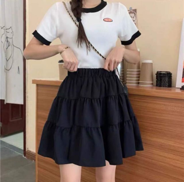 (ẢNH THẬT) CHÂN VÁY LỤA 2 LỚP LƯNG THUN CAO THỜI TRANG SIÊU HOT HIT-GIÁ RẺ VÔ ĐỊCH | BigBuy360 - bigbuy360.vn