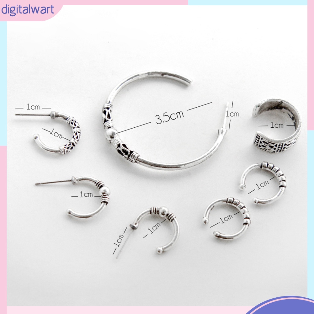 Set 7 Khuyên Tai Phong Cách Bohemian Cổ Điển Thanh Lịch Dành Cho Nữ