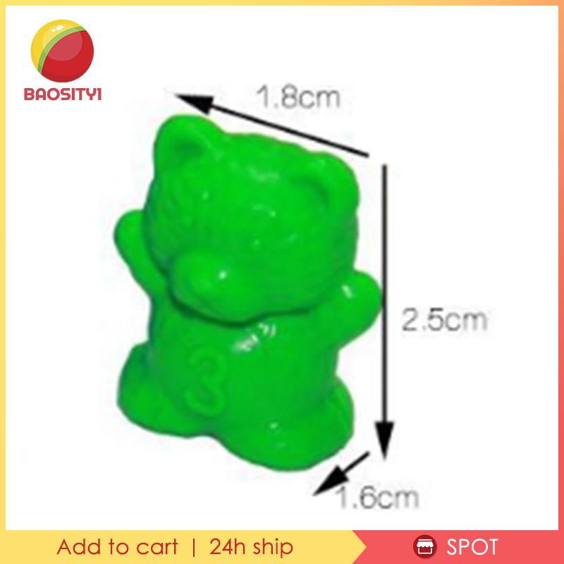 [Baosity1] Bộ 0 Đồ Chơi Đếm Hình Gấu Bằng Nhựa Nhiều Màu Sắc