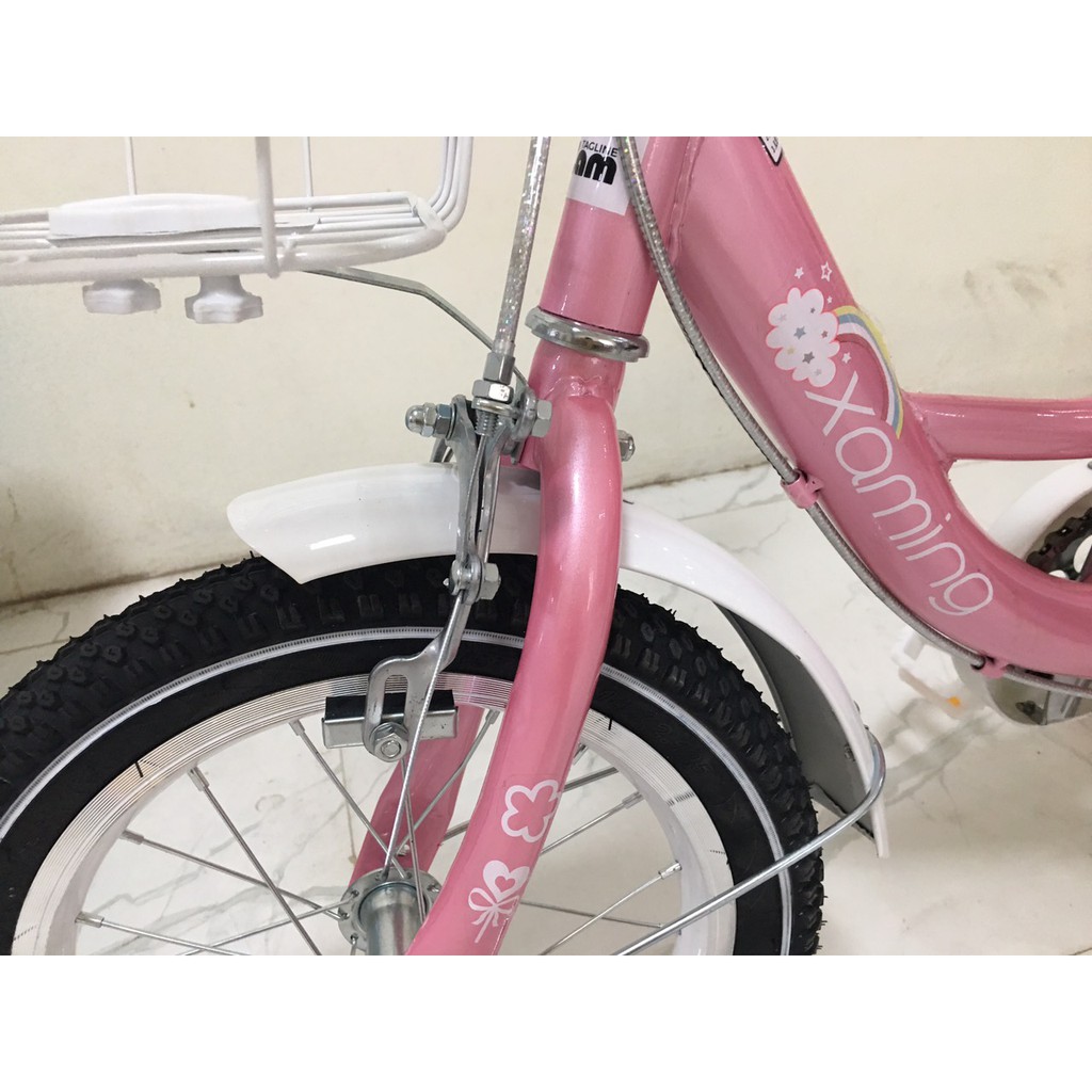 Xe đạp trẻ em XAMING, JGBIKE size 14 inch cho bé gái 3-5 tuổi