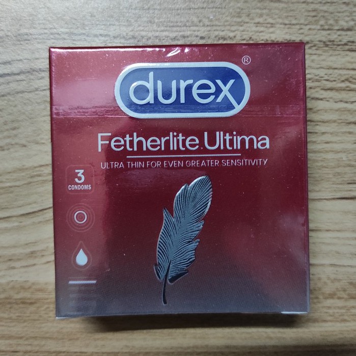 Bộ 4 hộp Durex bao cao su Siêu Mỏng Fetherlite Ultima [Hộp 3 bao] TẶNG 1 Hộp cùng loại + 1 Hộp bcs VIP 3 bao