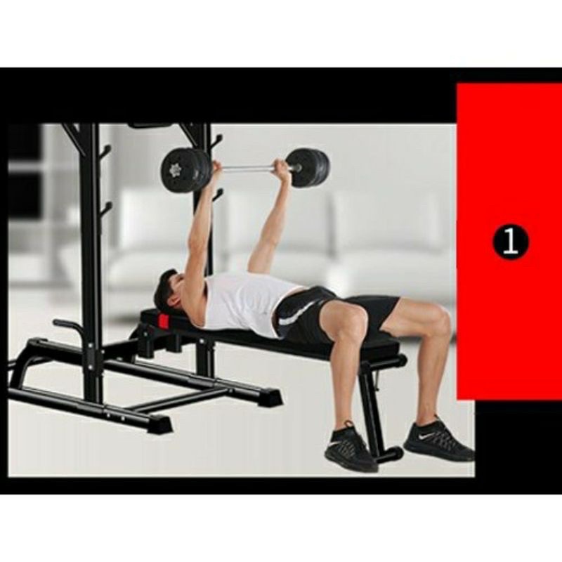 Ghế tập tạ T058 chính hãng tặng kèm găng tay tập tạ HOANGDUCSPORT