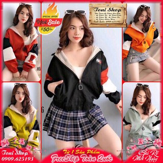 (Giá Rẻ) ÁO KHOÁC DÙ Tay Phối (M1220 - Hai Lớp)
