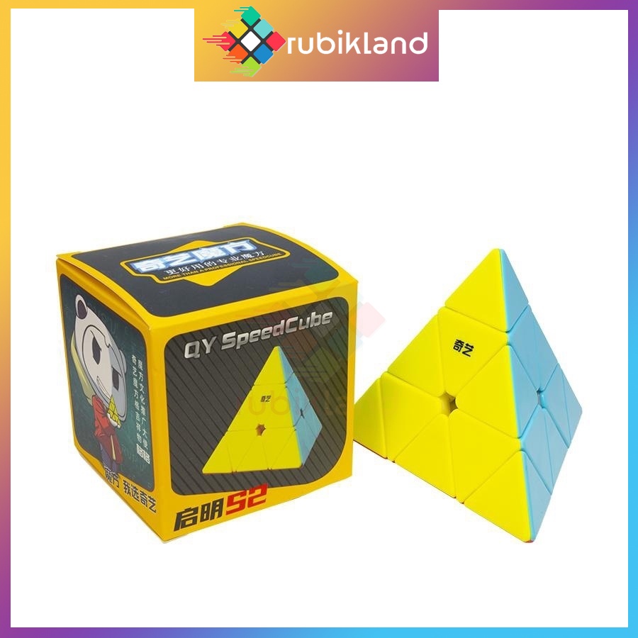 Rubik Pyraminx Stickerless QiYi QiMing Rubic Biến Thể Tam Giác Kim Tự Tháp Đồ Chơi Trí Tuệ