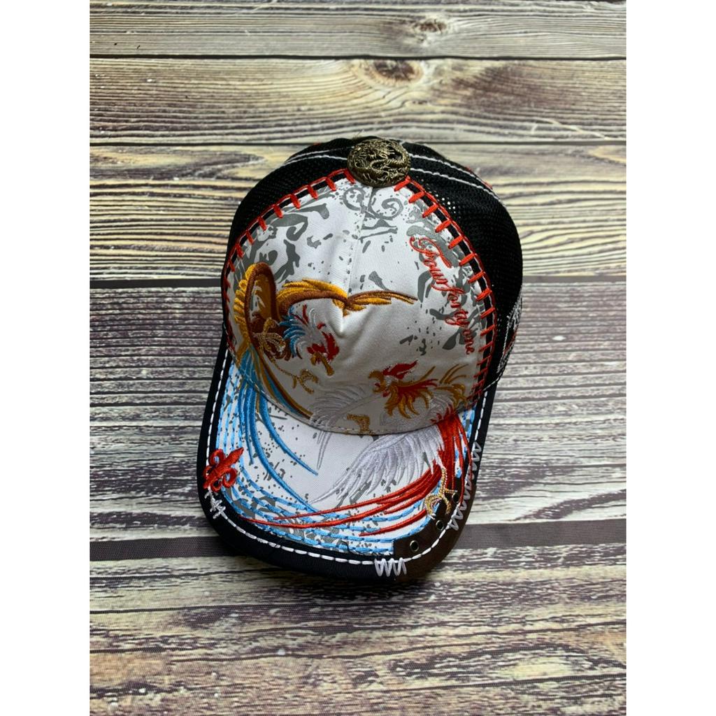 Nón ông địa Mũ four 441 thêu gà song chiến kê cực chất