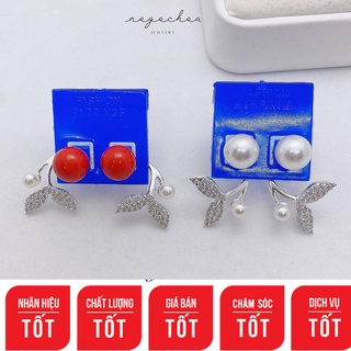 Khuyên tai, bông tai bạc ta kiểu đuôi cá thời trang trẻ - Shop ngọc hoa