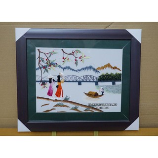 Tranh thêu cầu Tràng Tiền