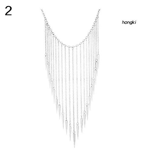 vòng cổ Dáng Dài Phối Đinh Tán Thời Trang Cá Tính Cho Nữ