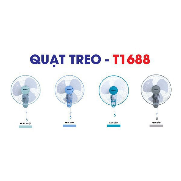 QUẠT TREO TƯỜNG 1 DÂY SENKO T1688 - Chính hãng