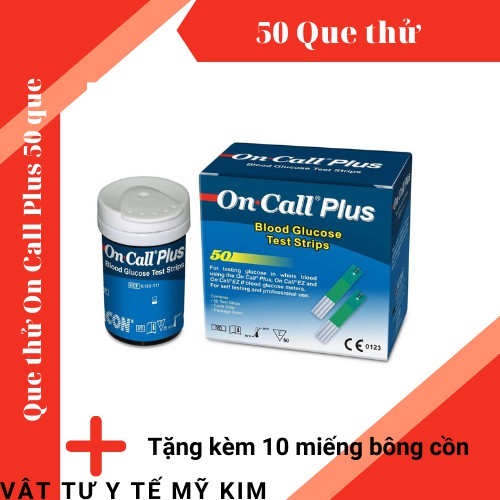 [Bán sỉ] RẺ VÔ ĐỊCH Que thử tiểu đường On Call Plus  Date Xa 2/2023