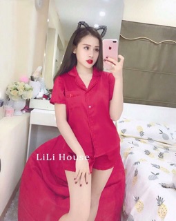 pijama lụa đ  hoa quynh anh