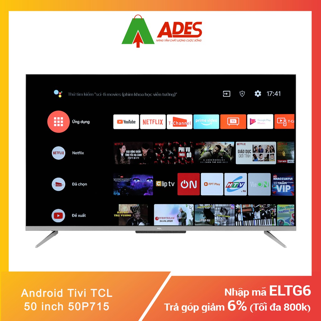 Android Tivi TCL 50 inch 50P715