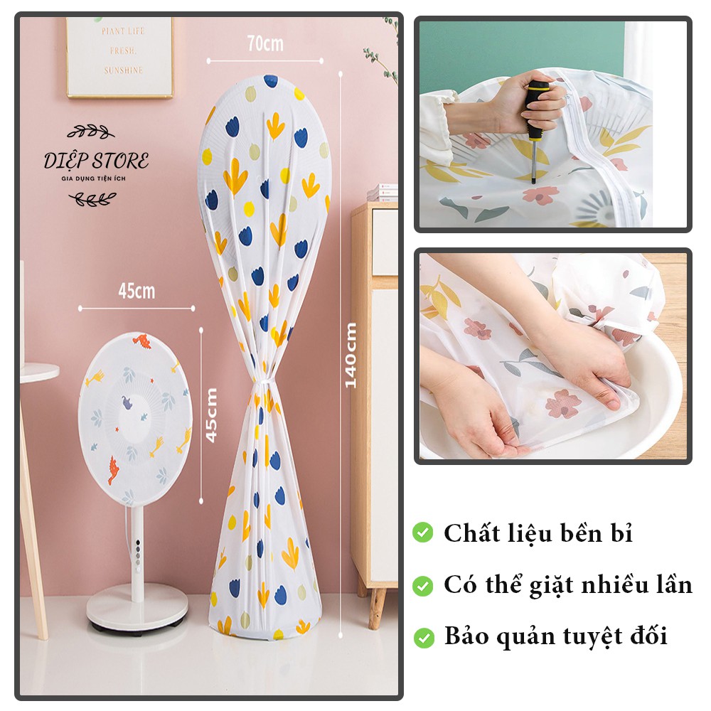 Túi bọc quạt ❤️SALE❤️Bọc quạt chống bụi bẩn -Túi bọc quạt cây chất liệu siêu nhẹ tiện lợi bảo quản quạt máy gia đình bạn