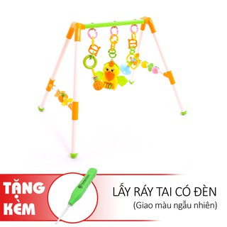 Kệ con vẹt [CÓ NHẠC] TẶNG lấy ráy tai có đèn cho bé