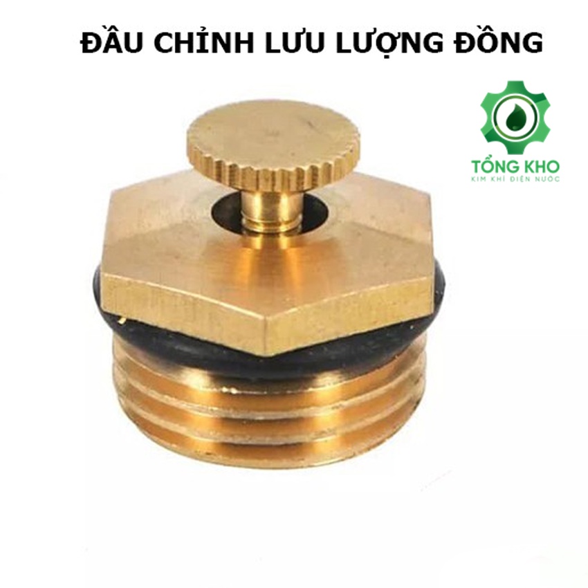 Béc phun sương bằng đồng nguyên chất hình cánh quạt ( ren ngoài 21mm) bán kính tưới 6-8 mét - Tổng kho kim khí điện nước