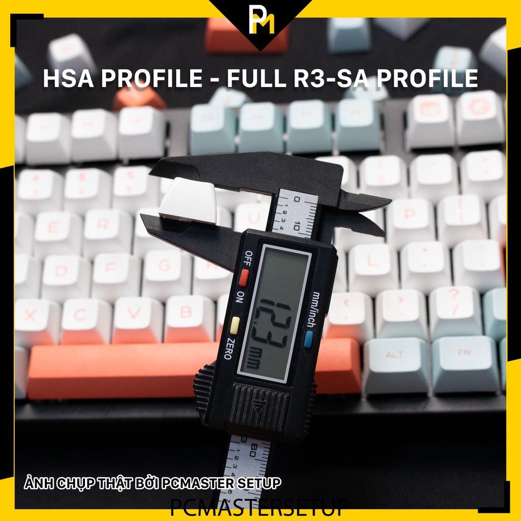 Keycap pbt Salmon cá hồi HSA profile nút cho bàn phím cơ pcmaster