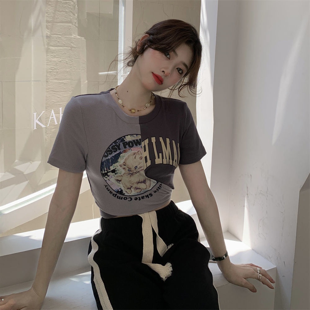 Áo Thun Ngắn Tay Thiết Kế Mới Thời Trang Mùa Hè Dành Cho Nữ