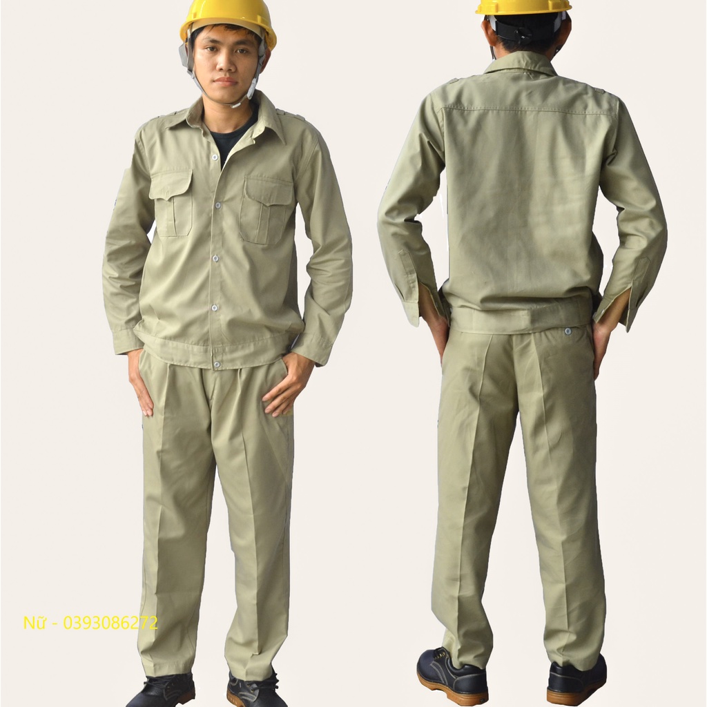 Đồ công nhân, đồ lao động phổ thông giá rẻ- quần áo bảo hộ lao động - DN07