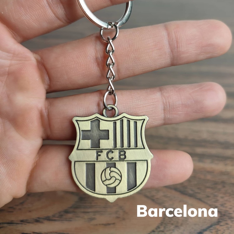 Móc Khóa Kim Loại In Nổi 2 Mặt Các Đội Bóng Đá Trên Thế Giới