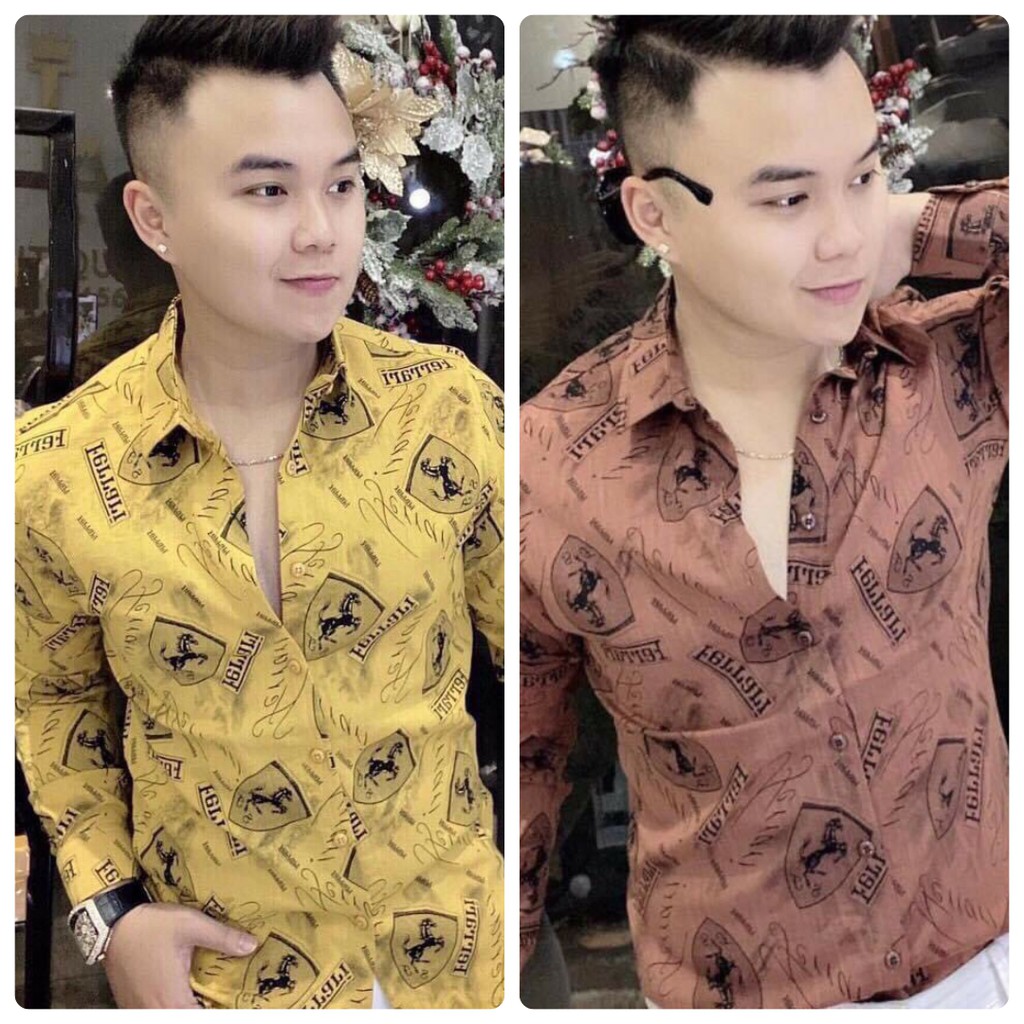 Áo sơ mi Nam dày tay cao cấp, phối hoạ tiết FR đầy ấn tượng, form chuẩn Men - New Hot | BigBuy360 - bigbuy360.vn