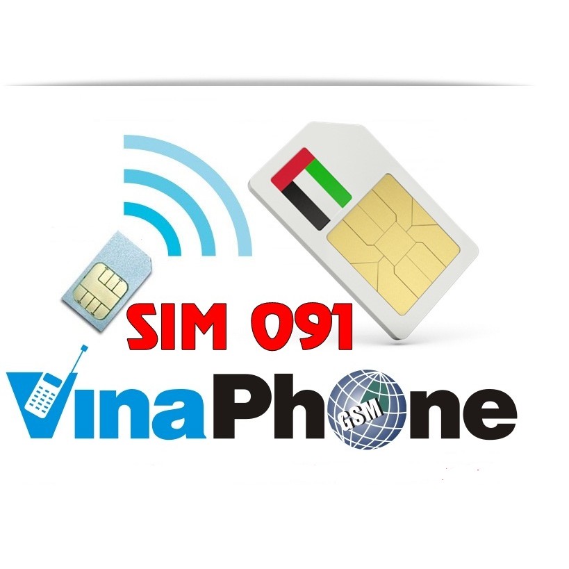 Sim gọi rẻ vinaphone,  vietel,  mobifone 091, Sim chỉ nạp 10k/tháng