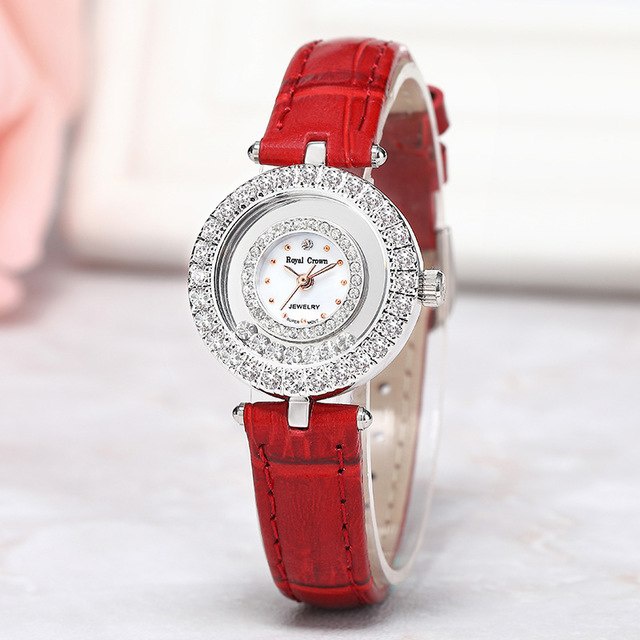 Đồng hồ nữ Chính Hãng Royal Crown Dây da 5308 (nhiều màu) | BigBuy360 - bigbuy360.vn
