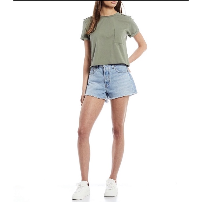 Áo croptop MMM thun cổ tròn xuất xịn