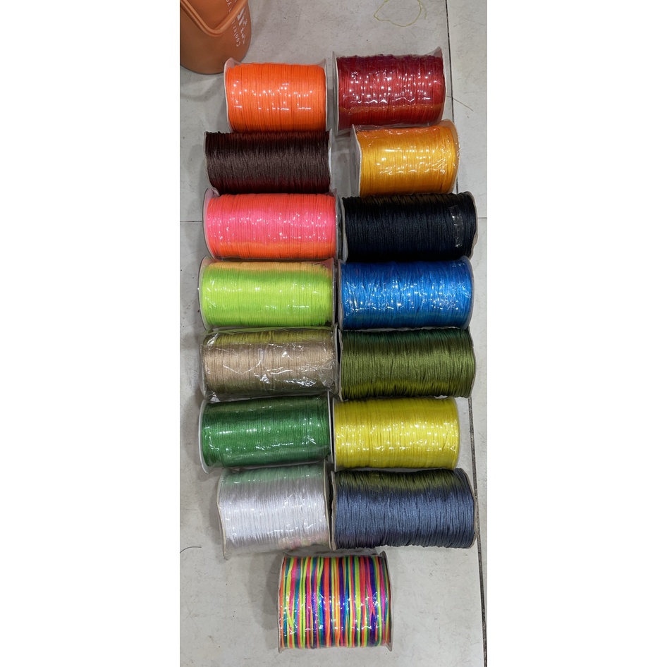 Cuộn lớn 160 met dây tim đủ màu 2mm,  2.5mm làm vòng tay handmade
