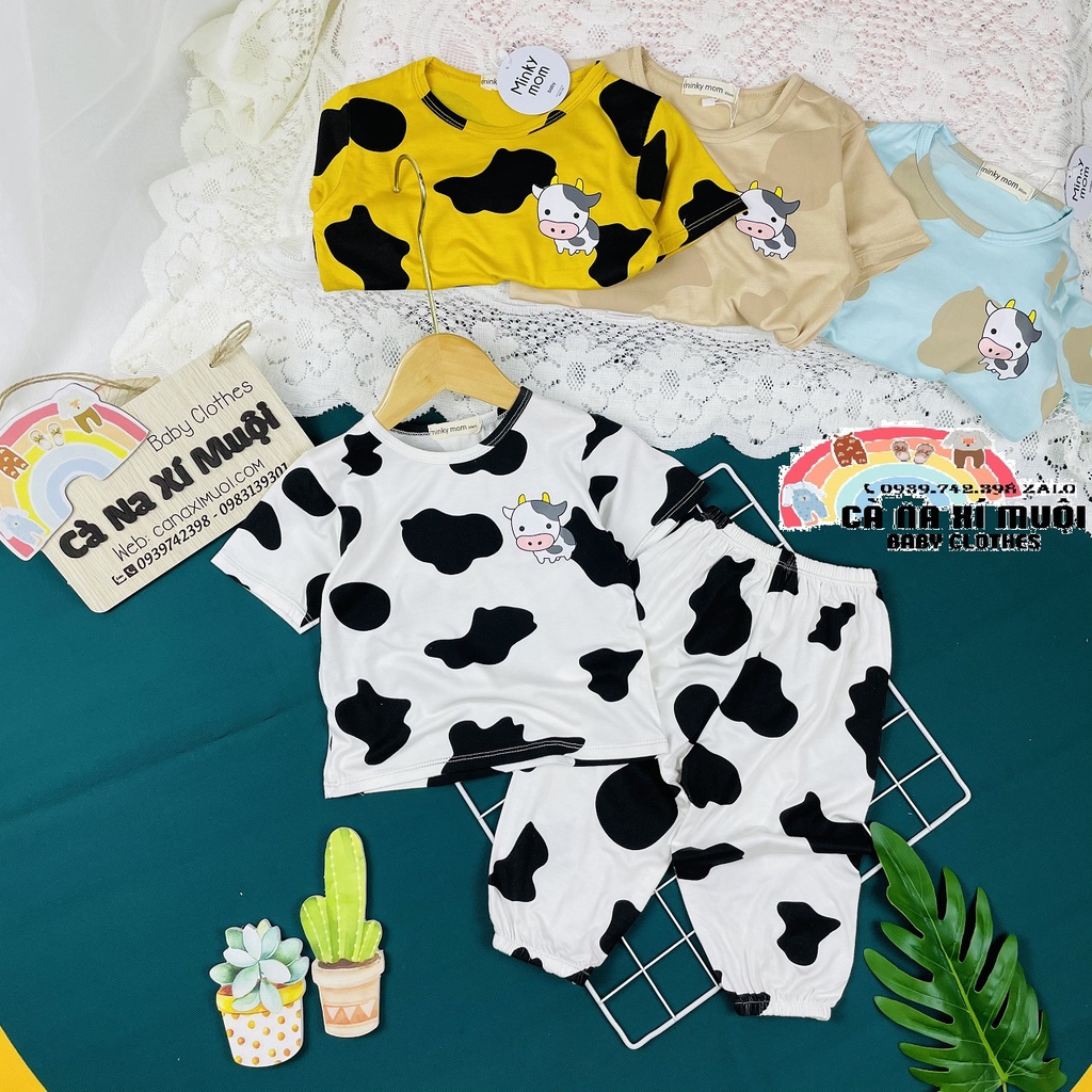 [HOT.HOT..] Bộ ALIBABA BÒ SỮA Minky Mom Thun Lạnh Size(7-26Kg)FREE SHIPDể Thương Cho Bé Gái Bé Trai, Đủ Màu