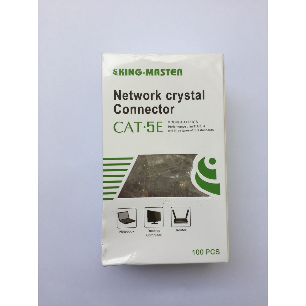 Đầu mạng Kingmaster KM501 5E RJ45 (100 cái) - Hàng chính hãng