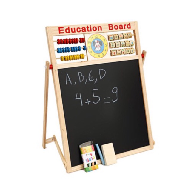 Bảng Từ 2 Mặt Education Board và Bộ chữ số cho Bé.