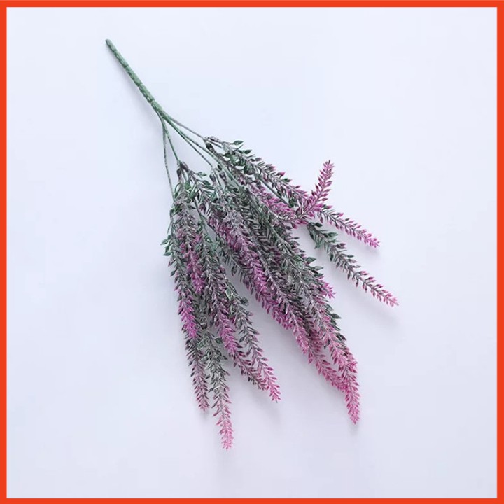 Cành hoa oải hương lavender giả 5 nhánh [NHIỀU MÀU] - Hoa giả lavender nhân tạo cắm trang trí phòng siêu xinh cao 38cm