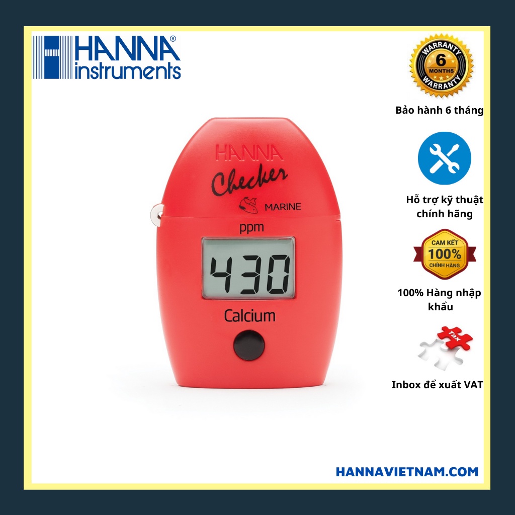 Máy Đo Canxi Trong Nước Mặn Hanna HI758 - dùng cho bể cá cảnh nước mặn - nuôi trồng thủy sản nước mặn HI758