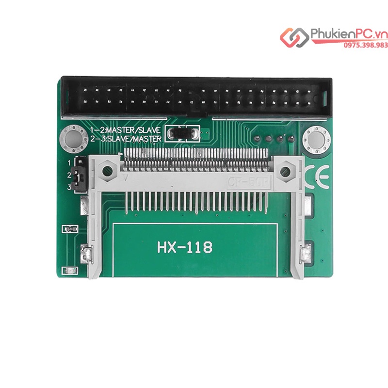 Chuyển đổi thẻ nhớ CF sang IDE ATA 40pin male chân đực, thay thế ổ cứng HDD IDE bằng thẻ nhớ CF cho máy tính công nghiệp