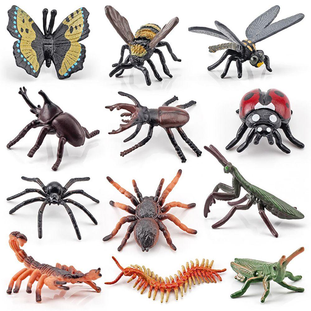 CHOOKEY Bộ 12 Mô Hình Côn Trùng Mini Cho Bé