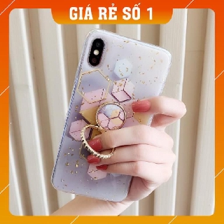 Ốp lưng iphone Golden kèm Ring