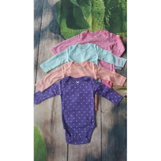 Set 4 bodysuit dài tay bé gái Carter's