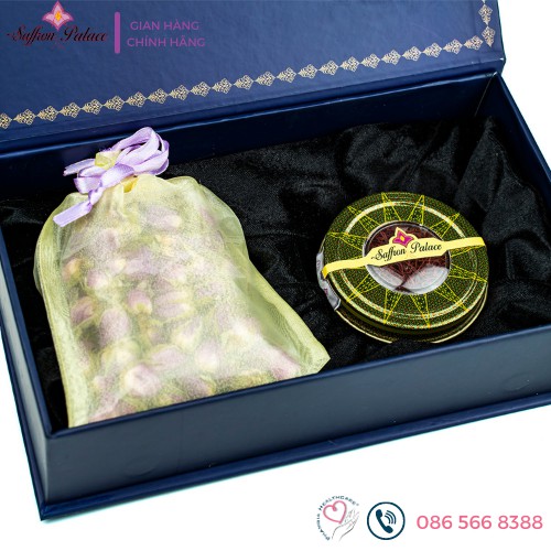 Hộp Quà Luxury Saffron GB10HH: Quà sang tinh tế Saffron Palace Negin thượng phẩm phù hợp làm quà tặng sếp, tặng ân nhân