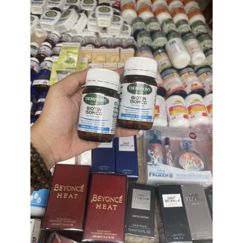 THOMPSON’S BIOTIN 150MCG LỌ 100 VIÊN CHÍNH HÃNG