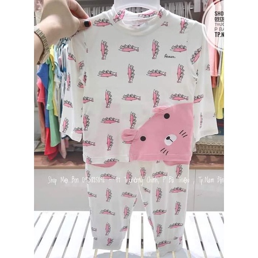 [AVALER -  bộ dài tay cổ 3 phân chính hãng cho bé trai gái