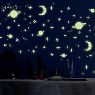 Nhãn dán tường dạ quang họa tiết xinh xắn