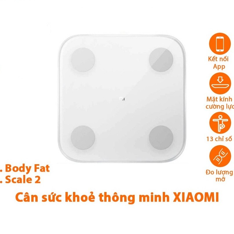Cân điện tử thông minh Xiaomi Gen2 Body Fat Scale 2 Universal cân thể chất xiaomi