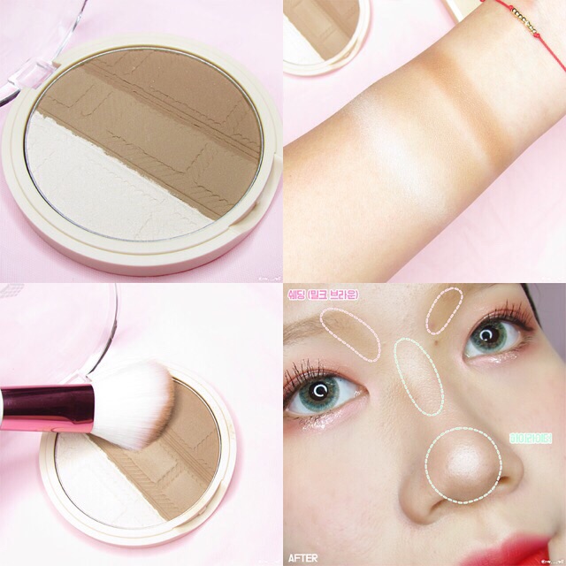 Phấn Highlight Và Tạo Khối BLACK ROUGE UP AND DOWN TRIPLE CONTOURING | BigBuy360 - bigbuy360.vn