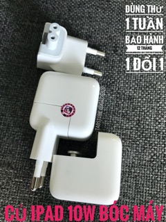 COMBO Củ iPad 10w + Cáp IPHONE X Bóc Máy( Tặng Hộp Đựng )-BS