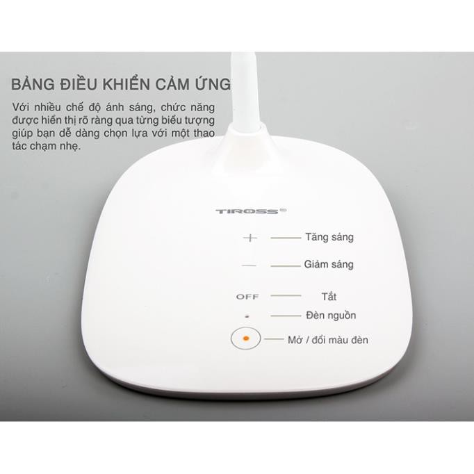 [Tiross - Việt Nam] Đèn Bàn LED Chống Cận Tiross TS1804 - 6W, Sản Phẩm Chính Hãng, Bảo Hành 12 Tháng