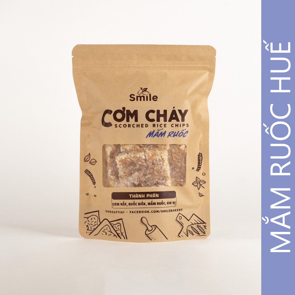 Cơm cháy mắm ruốc Huế 50gr - 250gr, cơm cháy vệ sinh nhà làm - vuabinhnuoc