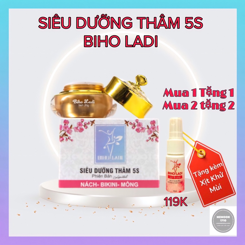 BIHO LADI SIÊU DƯỠNG THÂM 5S KHÔNG CÒN THÂM NÁCH BẸN MÔNG BIKINI (BIHO LADY)